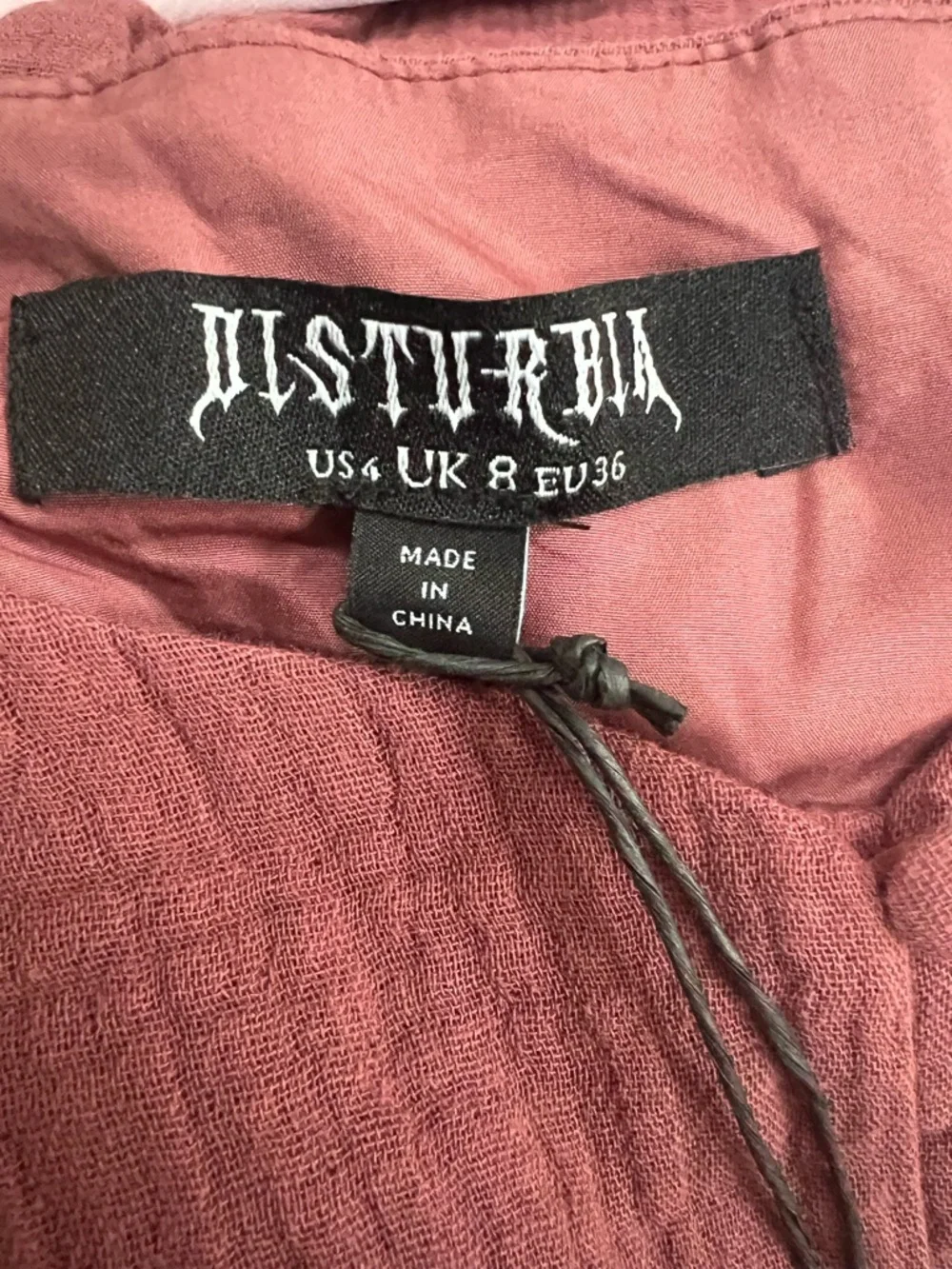 Disturbia Dusty Rose Button-Front Embroidered Maxi Dress - Picture 5 of 7